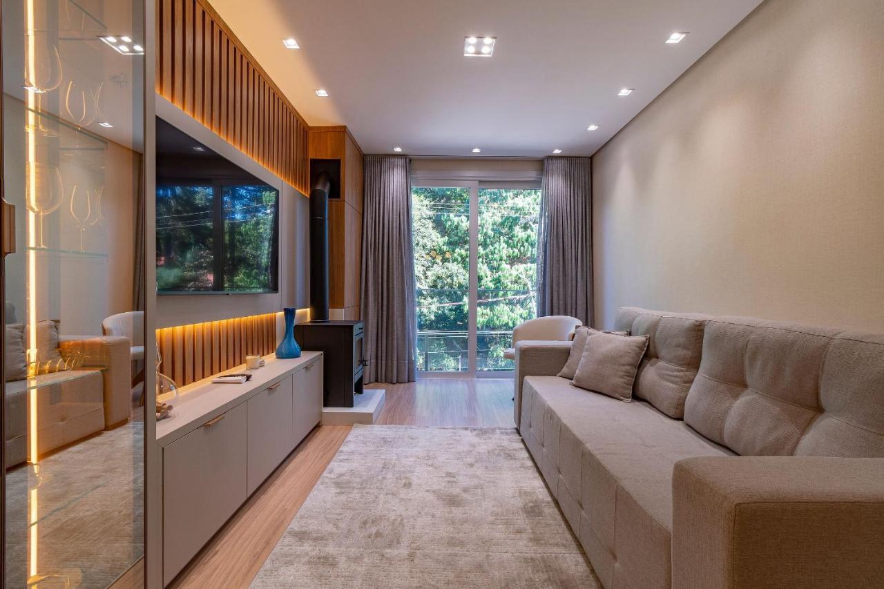 Rosa Edificio Bellagio Canela Com Infraestrutura Completa Apartment Bagian luar foto