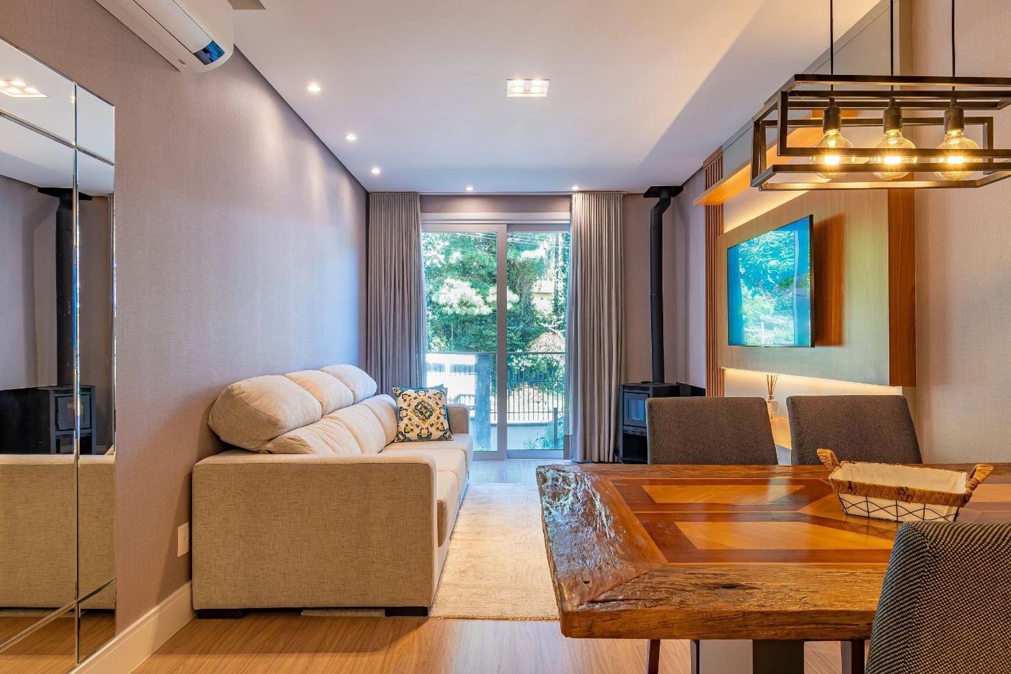 Rosa Edificio Bellagio Canela Com Infraestrutura Completa Apartment Bagian luar foto