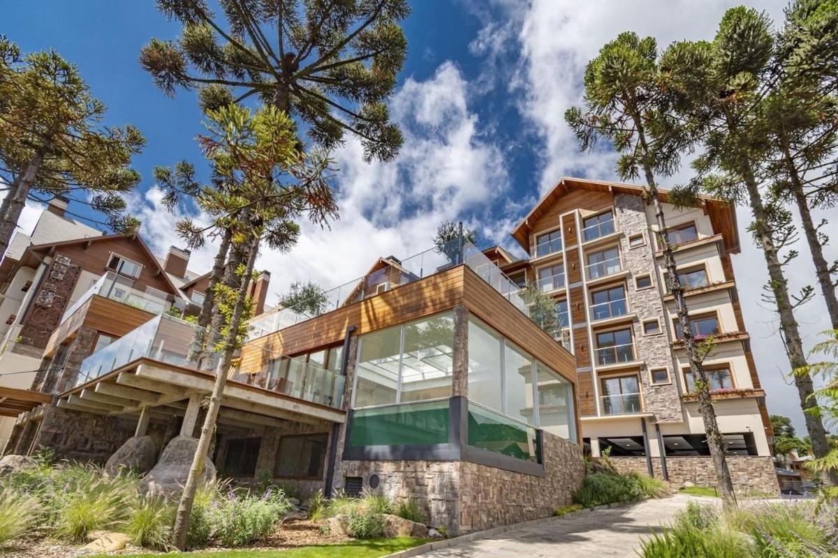Rosa Edificio Bellagio Canela Com Infraestrutura Completa Apartment Bagian luar foto