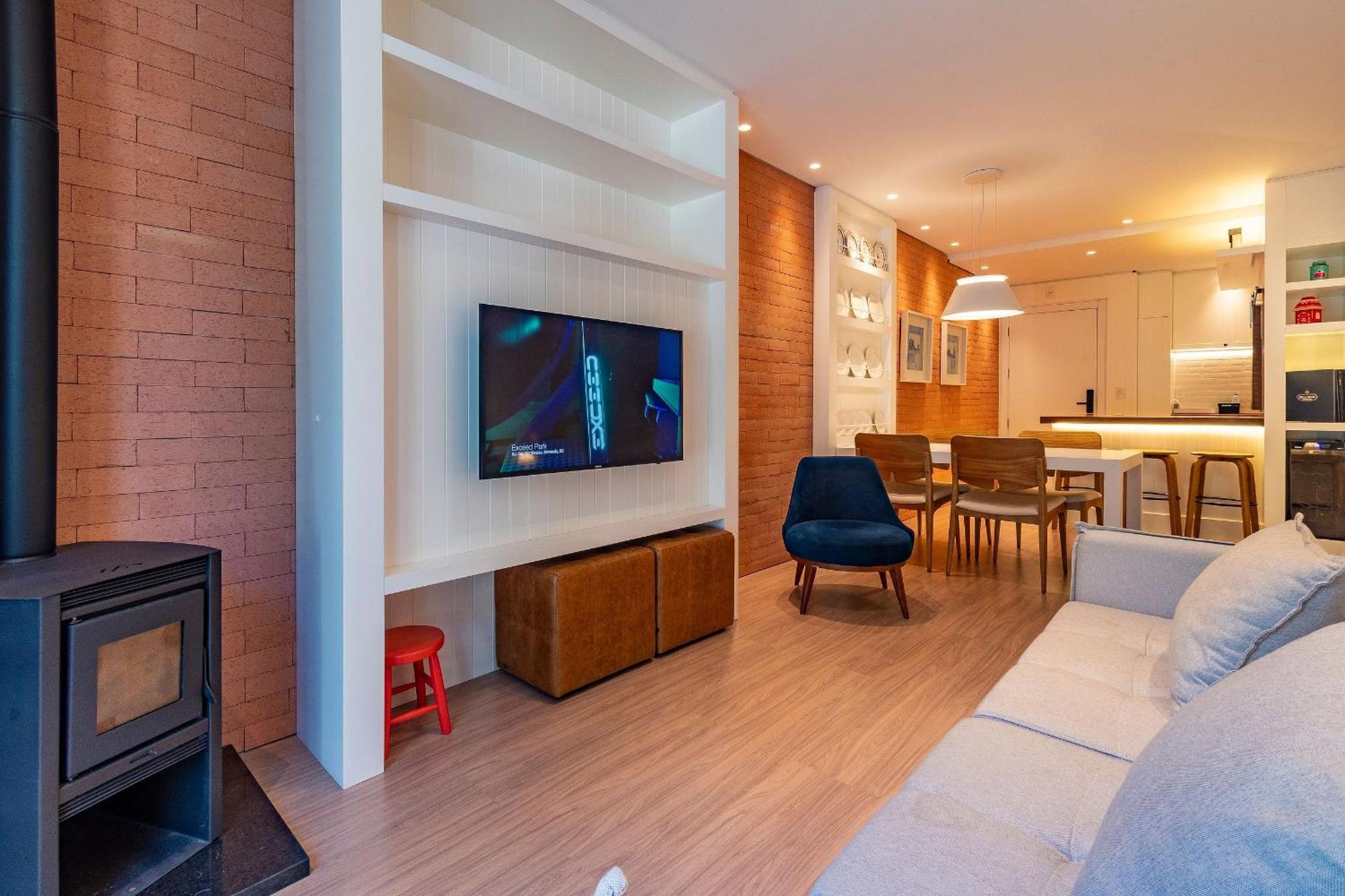 Rosa Edificio Bellagio Canela Com Infraestrutura Completa Apartment Bagian luar foto